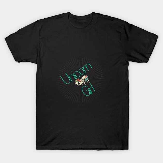 Unicorn Girl T-Shirt by cypryanus